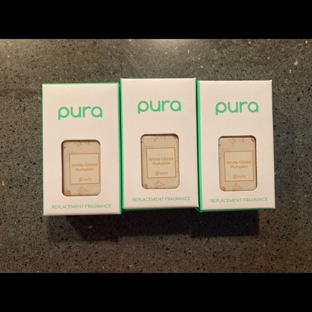 Pura White Gilded Pumpkin